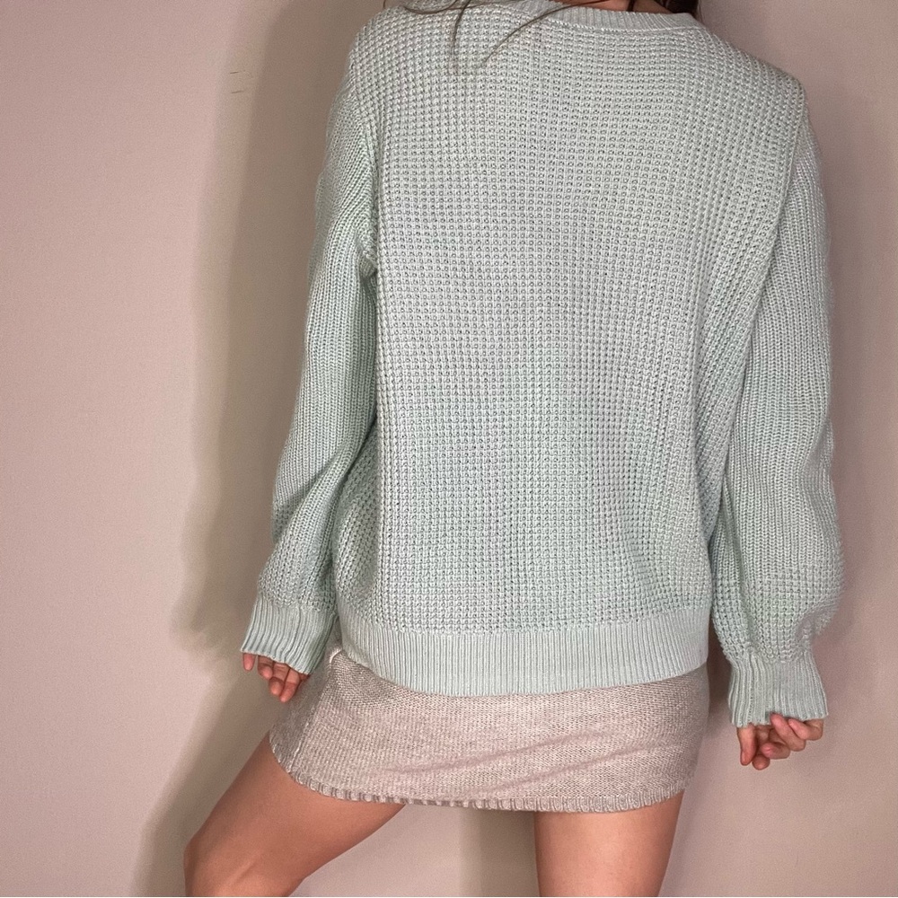 GIFTED Baby Blue Chunky Knit Sweater - Picture 7 of 12